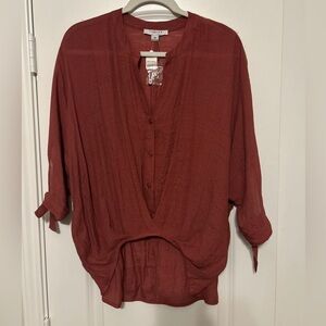 FAVLUX Fashion Brick Red Top